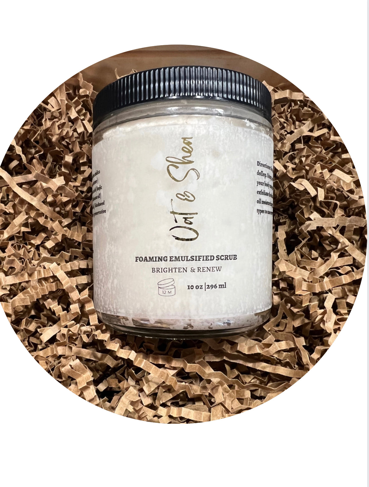 Oat + Shea Foaming Hemp Scrub