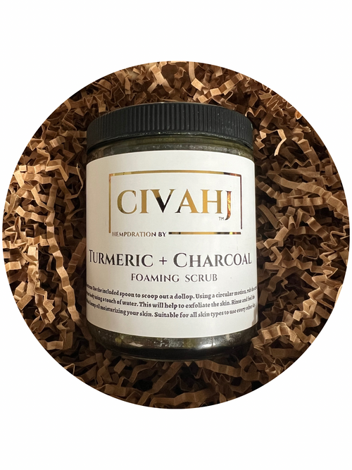 Activated Charcoal + Turmeric Foaming Scrub